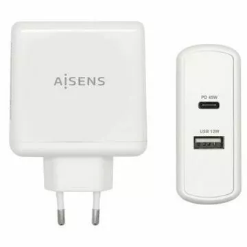 Cargador de Pared Aisens ASCH-2PD45A-W 57W