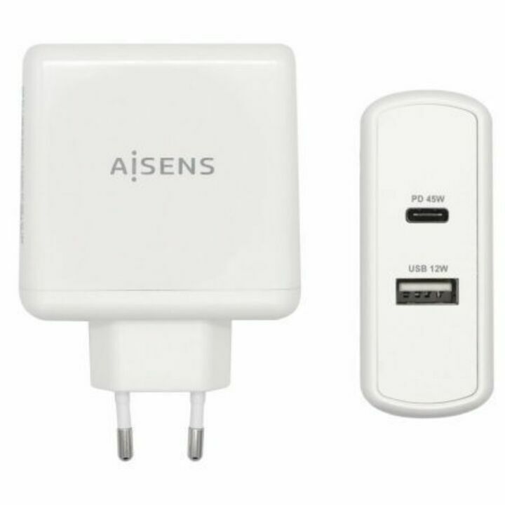 Cargador de Pared Aisens ASCH-2PD45A-W 57W