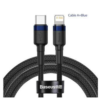 Baseus Cable de carga IOS a USB-C 0.50CM