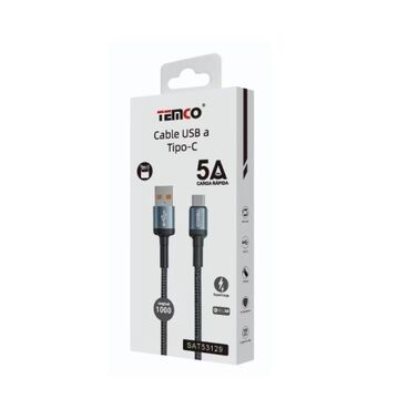 Cable USB a Tipo C QuickCharge 3.0 5A 1M