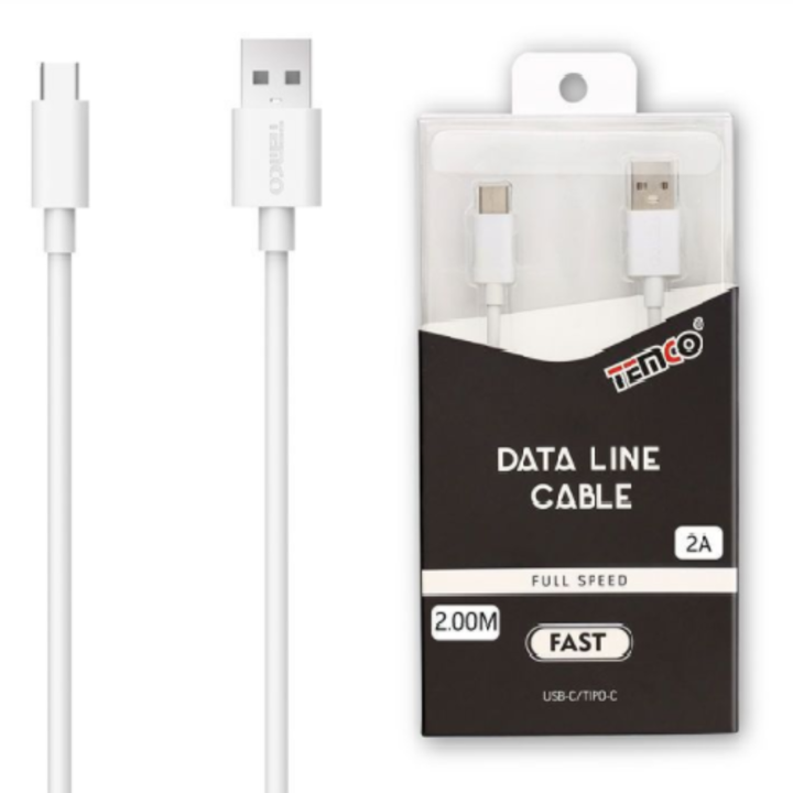 Cable 2A 2m Tipo C Blanco