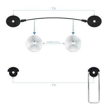 Soporte Ultra Slim Wall Tooq LED1055F-B