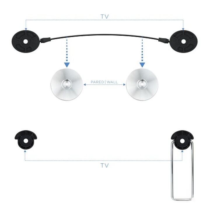 Soporte Ultra Slim Wall Tooq LED1055F-B
