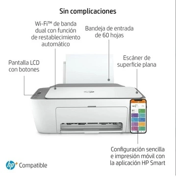 Multifunción HP Deskjet 2720e WiFi Blanca