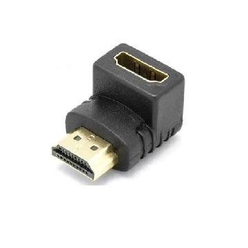 Conector HDMI hembra - macho acodado 
