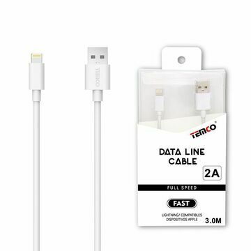 Cable Lightning datos CDL52301-B Temco 2A 3 metros