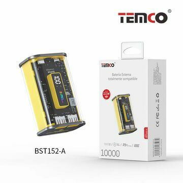 Batería Externa10000mAh PD 20W + QC 22.5W Amarillo