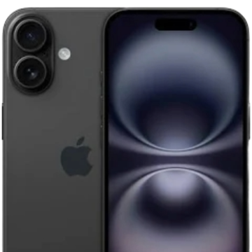 Tapa Trasera Negro Iphone 16 Plus