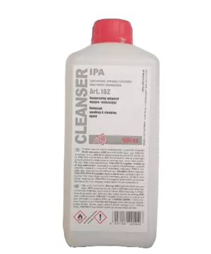 Botella de alcohol isopropílico limpieza universal