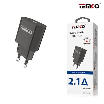 Temco Cargador de red 2.1A 5v BCA02-N