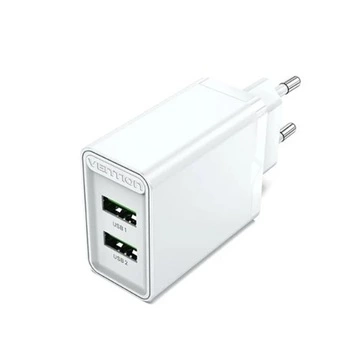 Cargador de Pared 2xUSB 18W Blanco