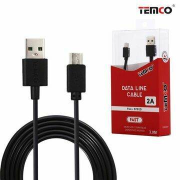 Cable Micro Usb datos CDM52301-N Temco 2A 3 metros