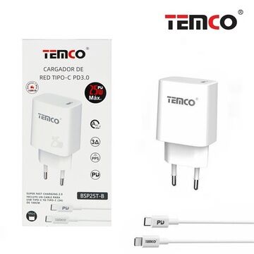 CARGADORES DE RED PD25W+ C TO C 5V3A1M