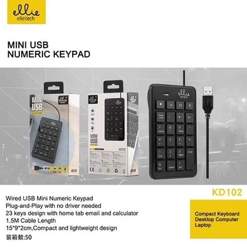 Ellietech KD102 Teclado Numérico con Cable