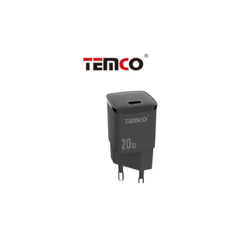Temco Cargador Tipo -C PD3.0 20W Blanco
