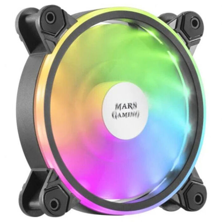 Ventilador Mars Gaming ARGB Dual 120mm Negro