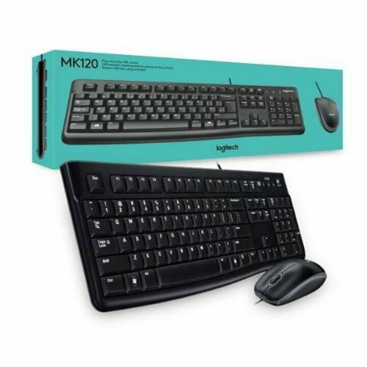 Logitech MK120 Pack USB Teclado + Raton 1000dpi