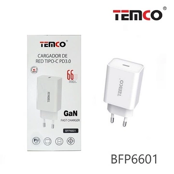 CARGADORES DE RED PD66W TIPO C